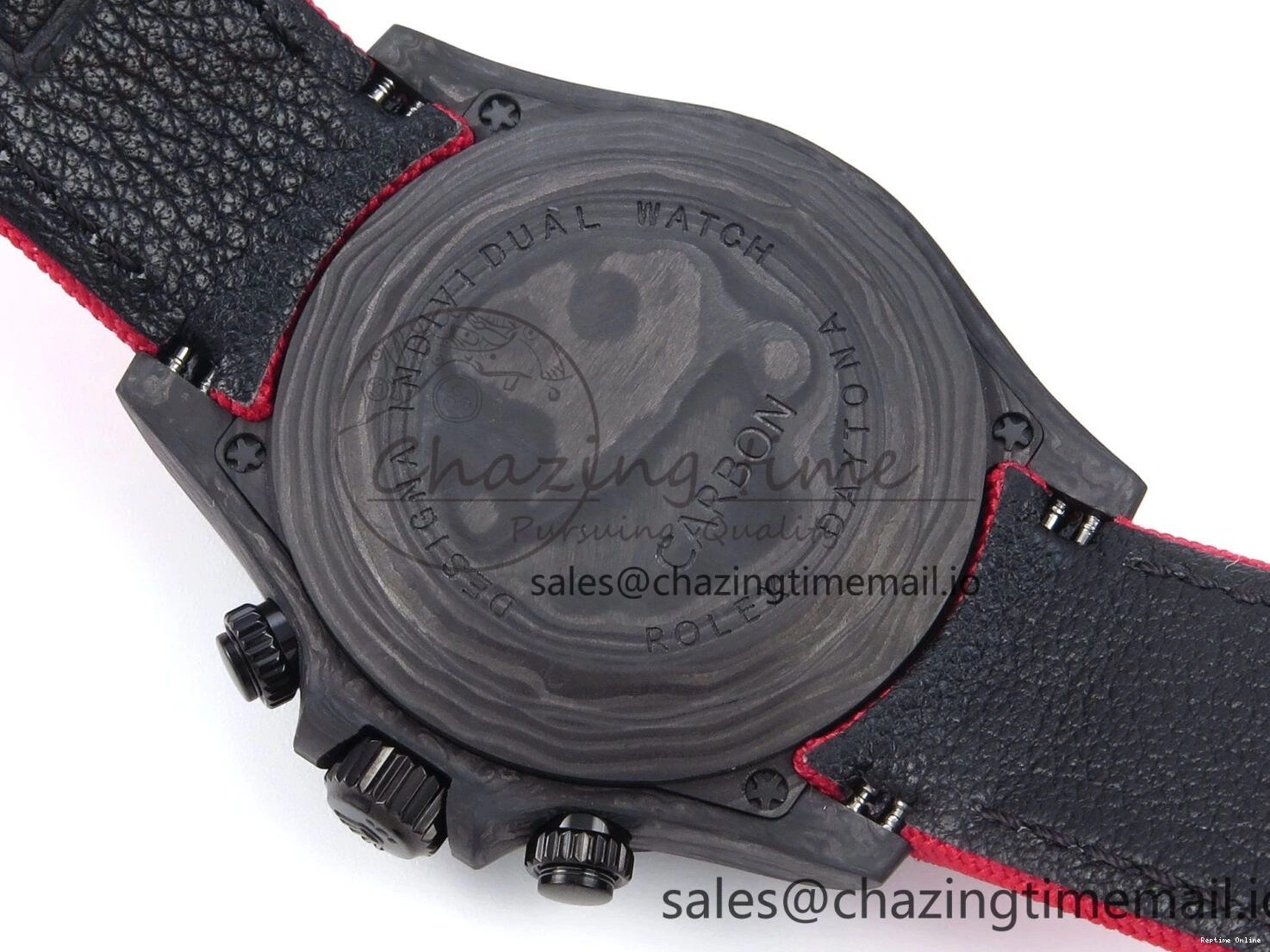 0405 Daytona Diw 40mm N6F 1:1 Best Edition Gray Skeleton Dial Red Nylon Strap DD Original 900